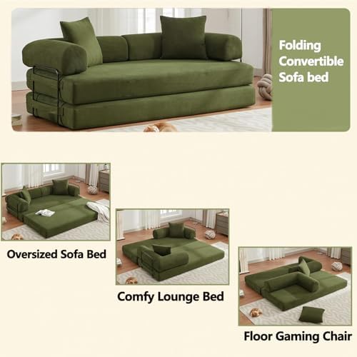 Convertible Folding Sofa Bed – Space-Saving & Cozy 🛋️✨