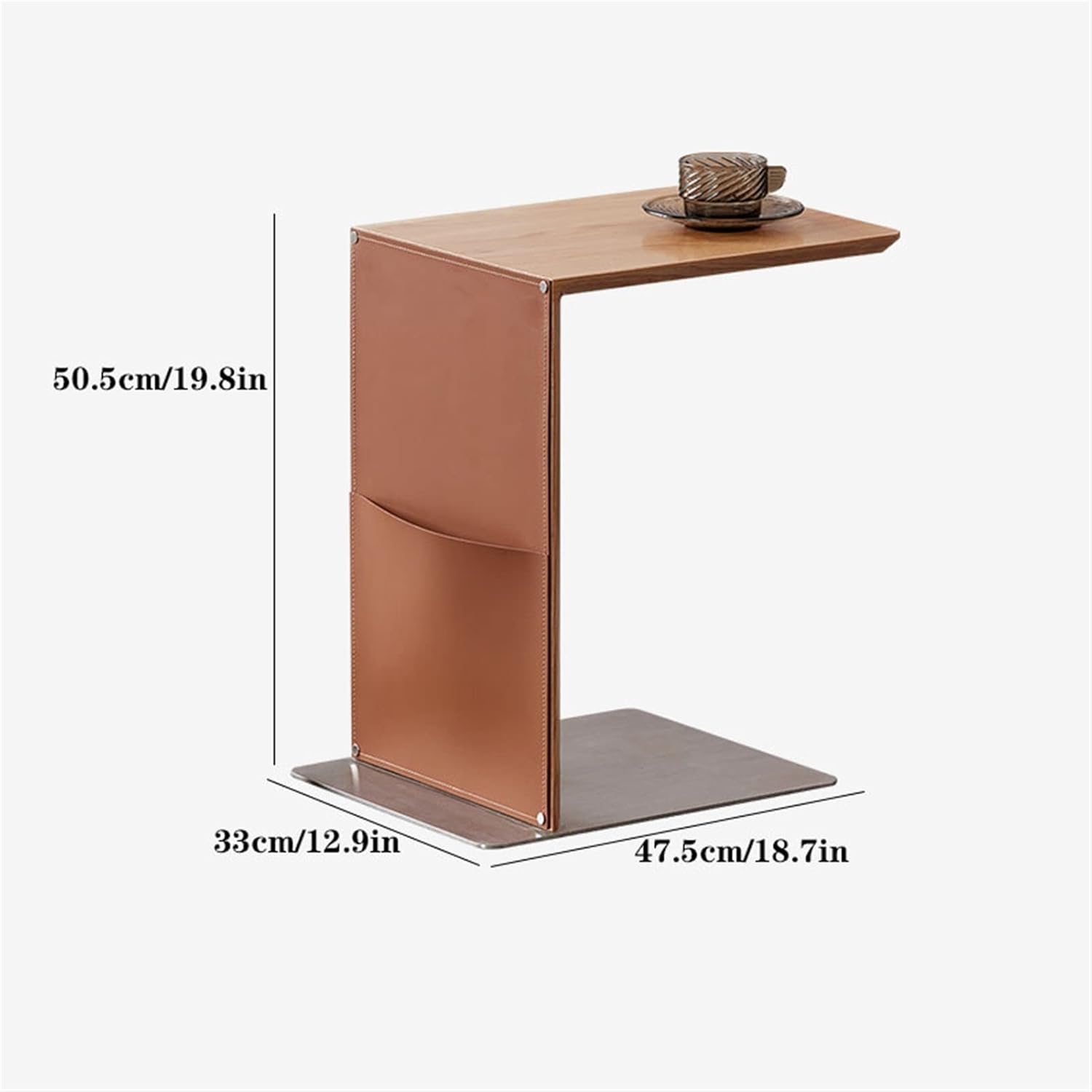 C-Shaped Side Table – Modern & Space-Saving 🛋️✨