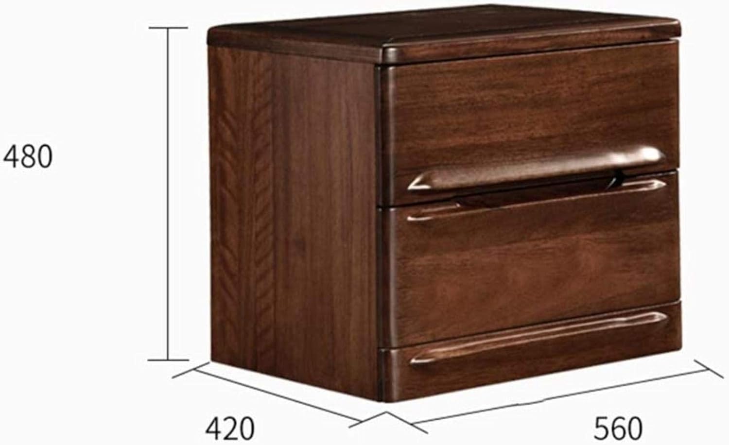 Modern Nightstand with 2 Drawers – Sleek Bedroom Storage 🛏️✨