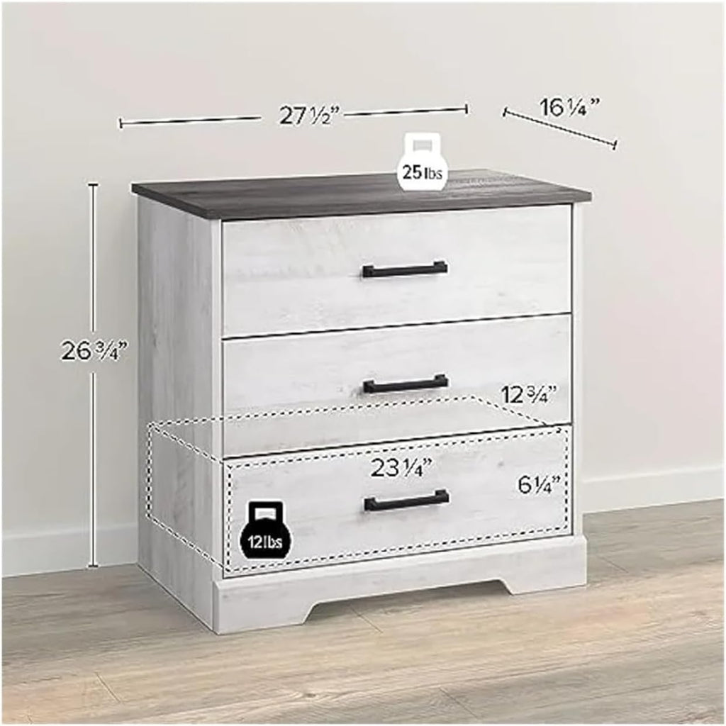 3-Drawer Bedside Nightstand – Stylish & Functional 🛏️🗄️