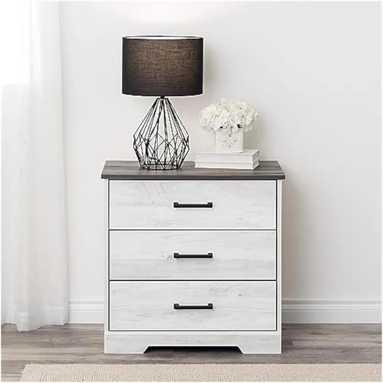 3-Drawer Bedside Nightstand – Stylish & Functional 🛏️🗄️