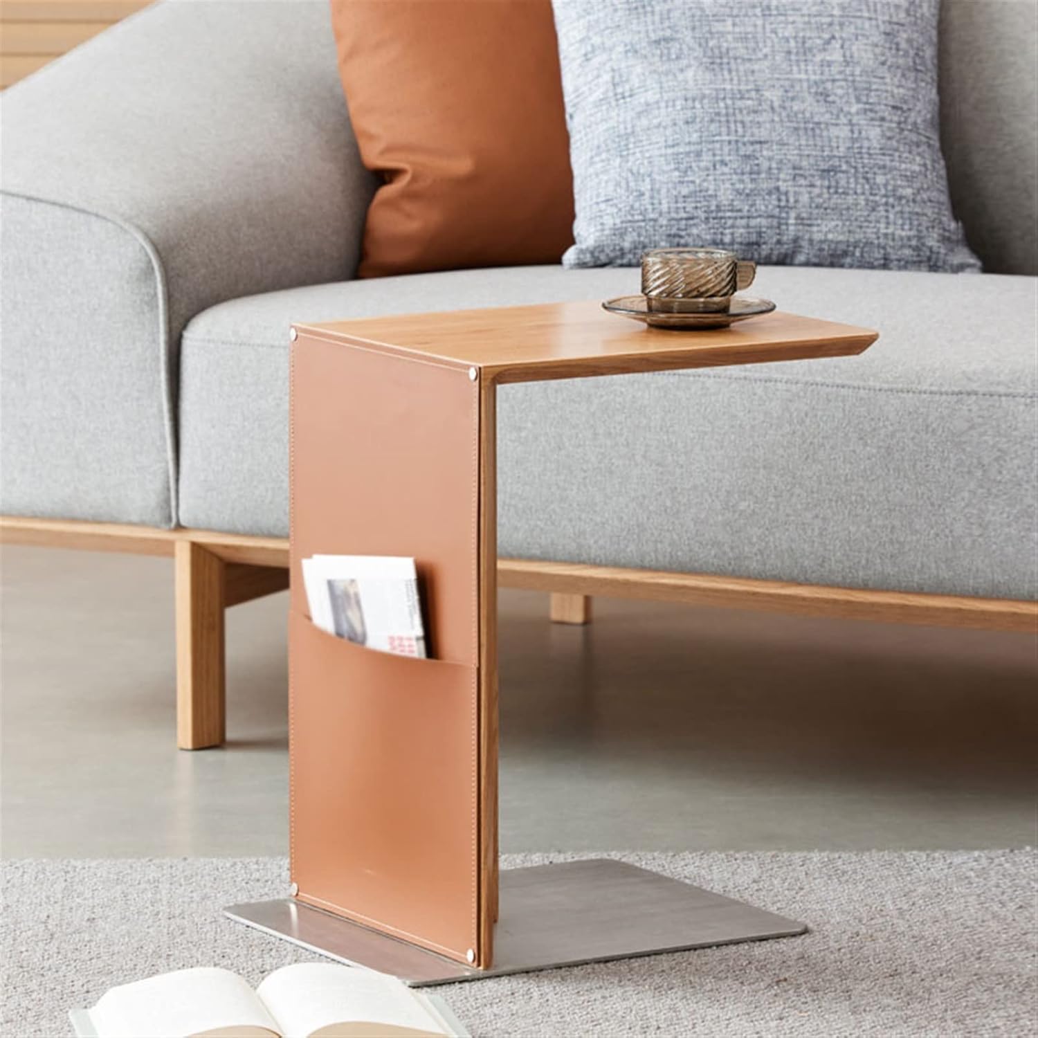 C-Shaped Side Table – Modern & Space-Saving 🛋️✨