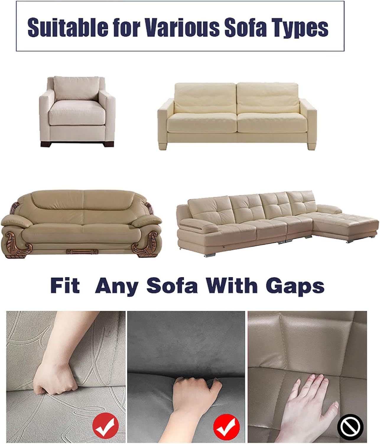 Seersucker Sofa Slipcover – Stretchy & Protective 🛋️✨