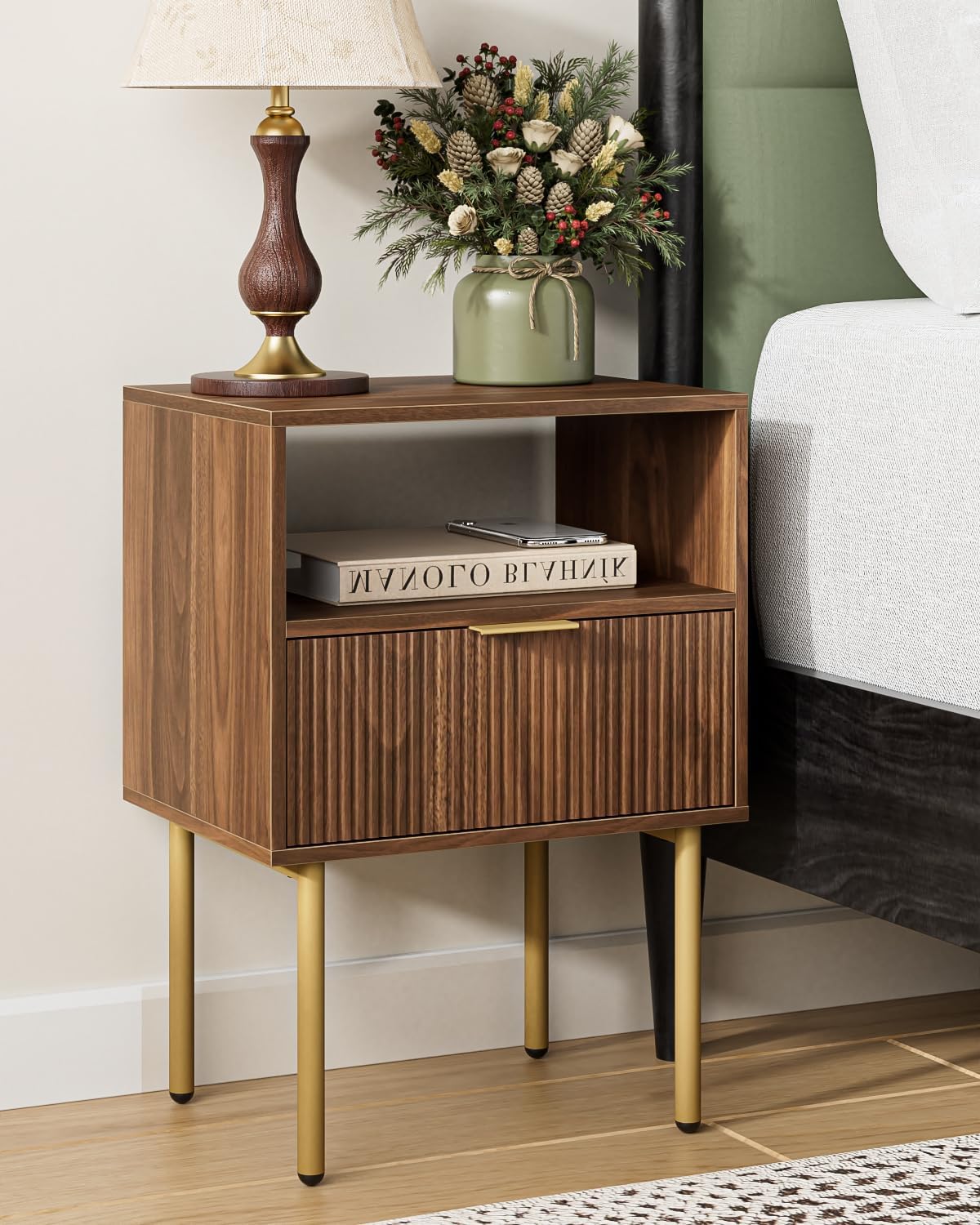 Modern 1-Drawer Nightstand – Stylish & Functional 🛏️🗄️