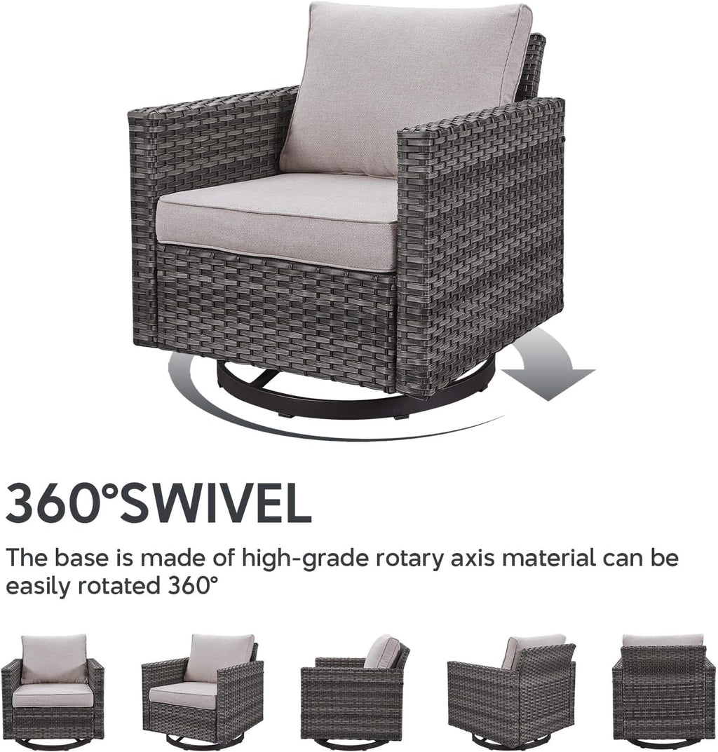 Outdoor 5-Piece Wicker Patio Furniture Set – Cozy & Stylish 🪑☀️