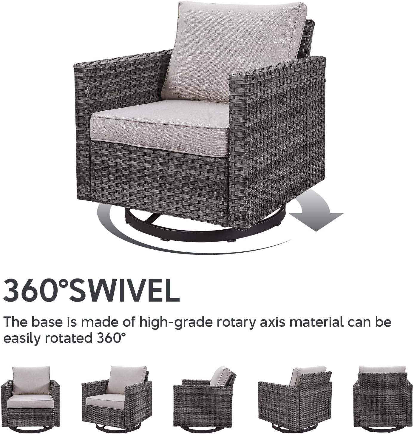 Outdoor 5-Piece Wicker Patio Furniture Set – Cozy & Stylish 🪑☀️