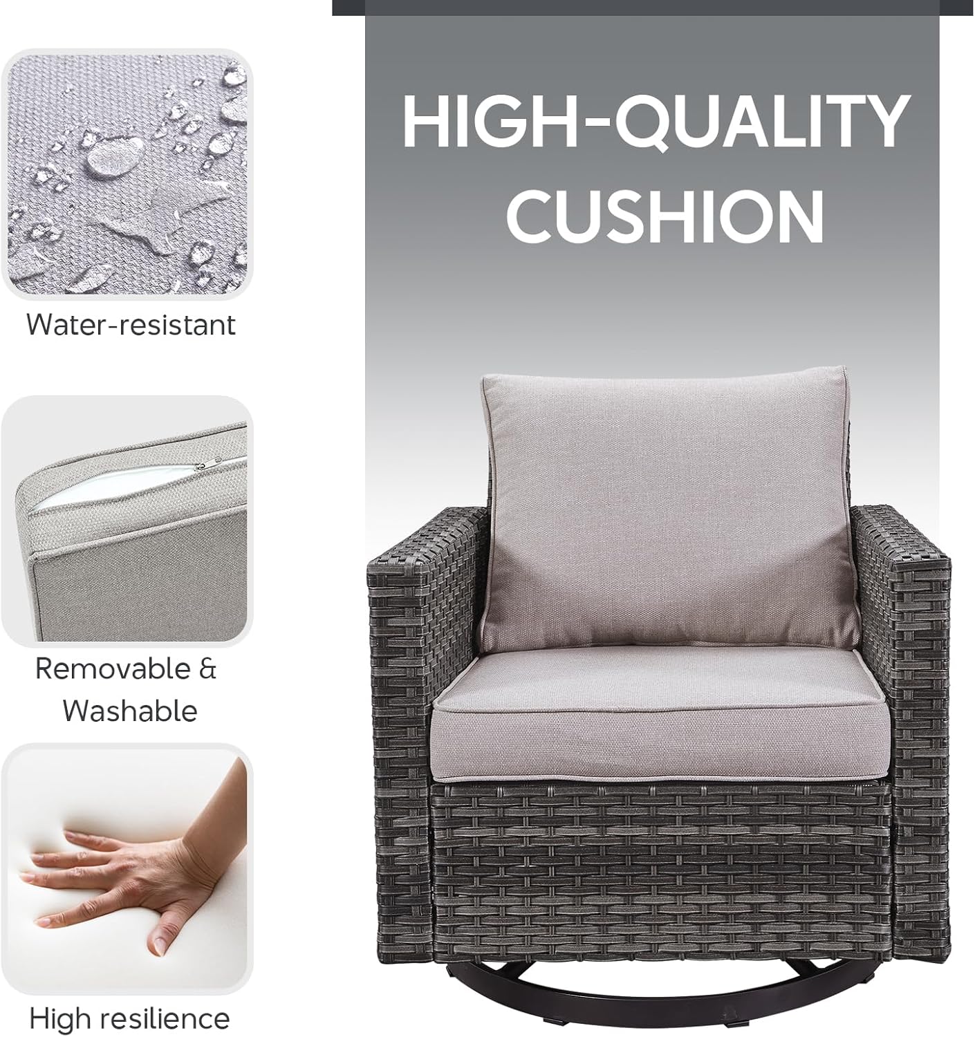 Outdoor 5-Piece Wicker Patio Furniture Set – Cozy & Stylish 🪑☀️